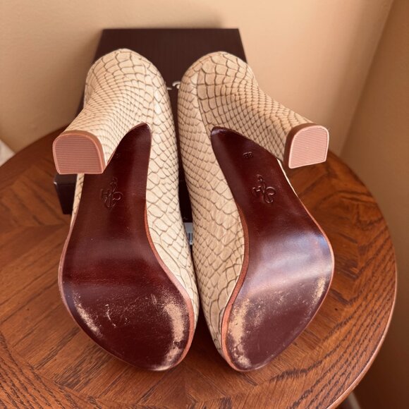 Cole Haan Gold Tanya Python Print Pumps Size 8 - Picture 6 of 9